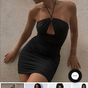 Princess Polly Black Eliza Mini Dress